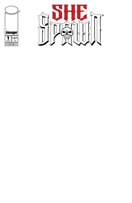 She-Spawn #1 (of 5) Cover C Blank Sketch Variant