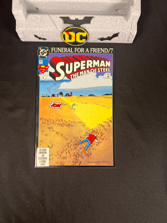 Superman: The Man of Steel #21 (Funeral for a Friend Part 7) — March 1993 DC Comics