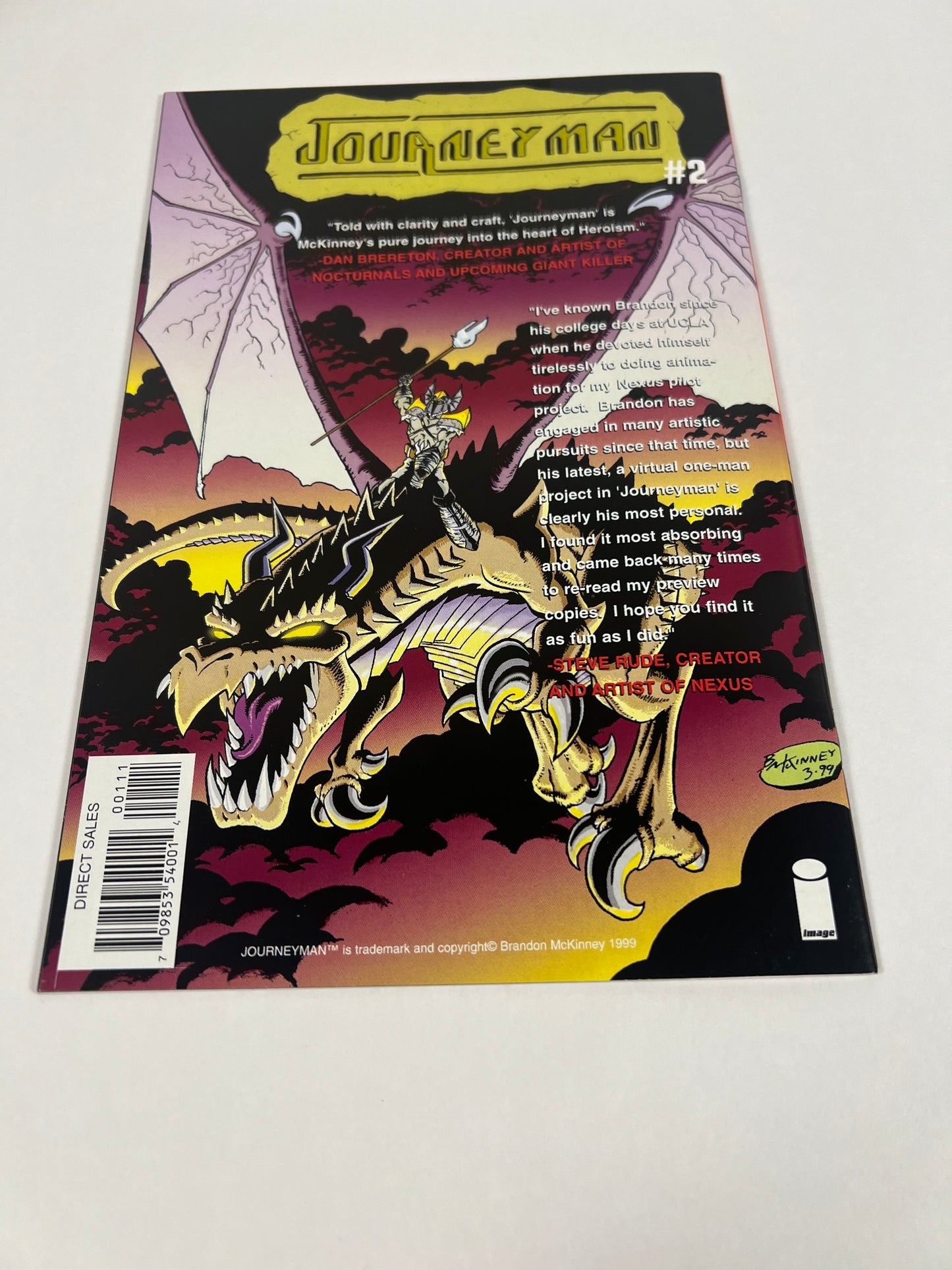 Journeyman #1 (1999) Brandon McKinney - Image Comics
