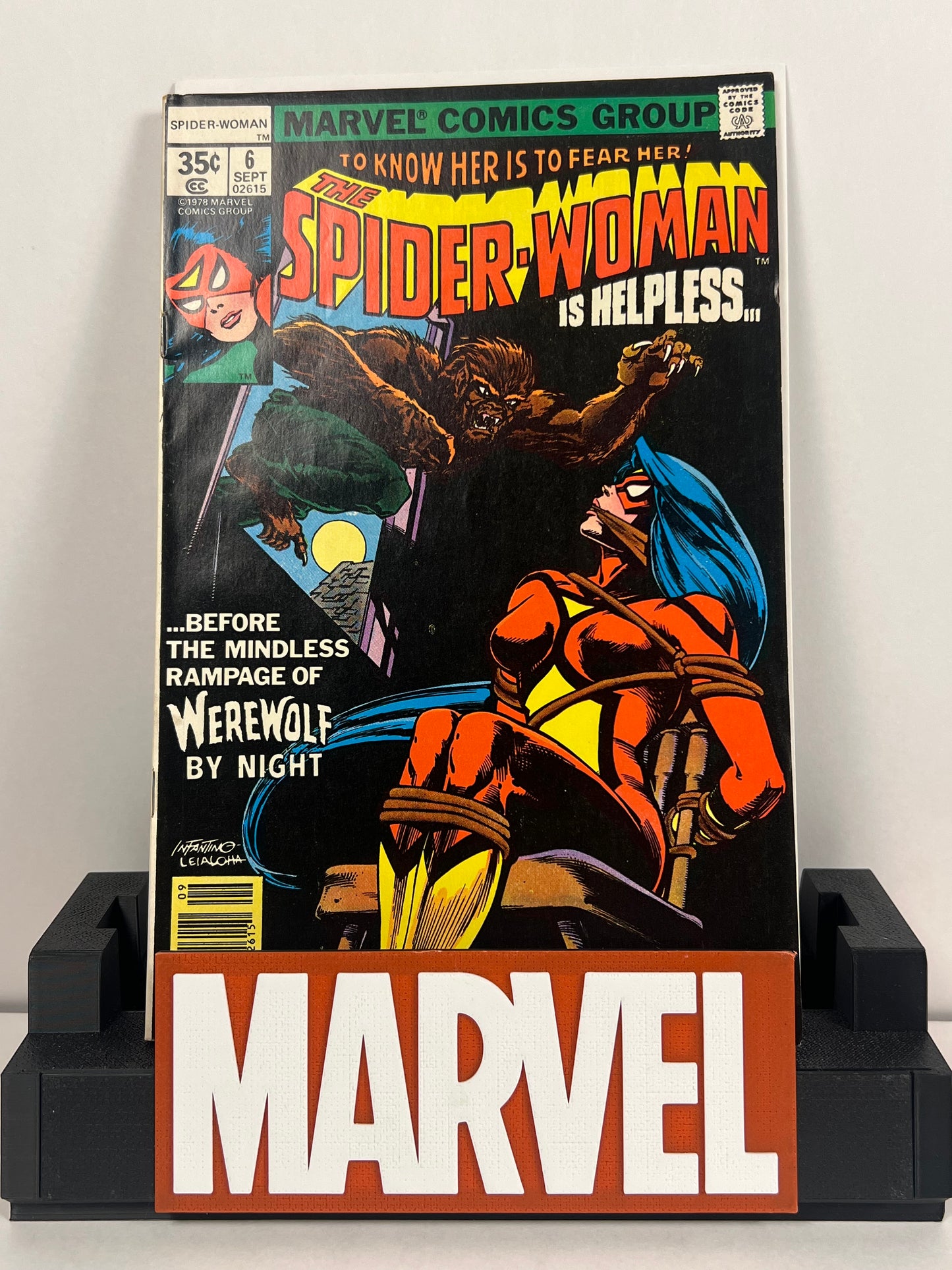 Spider-Woman #6 (1978) Werewolf by Night Cover - Carmine Infantino Art