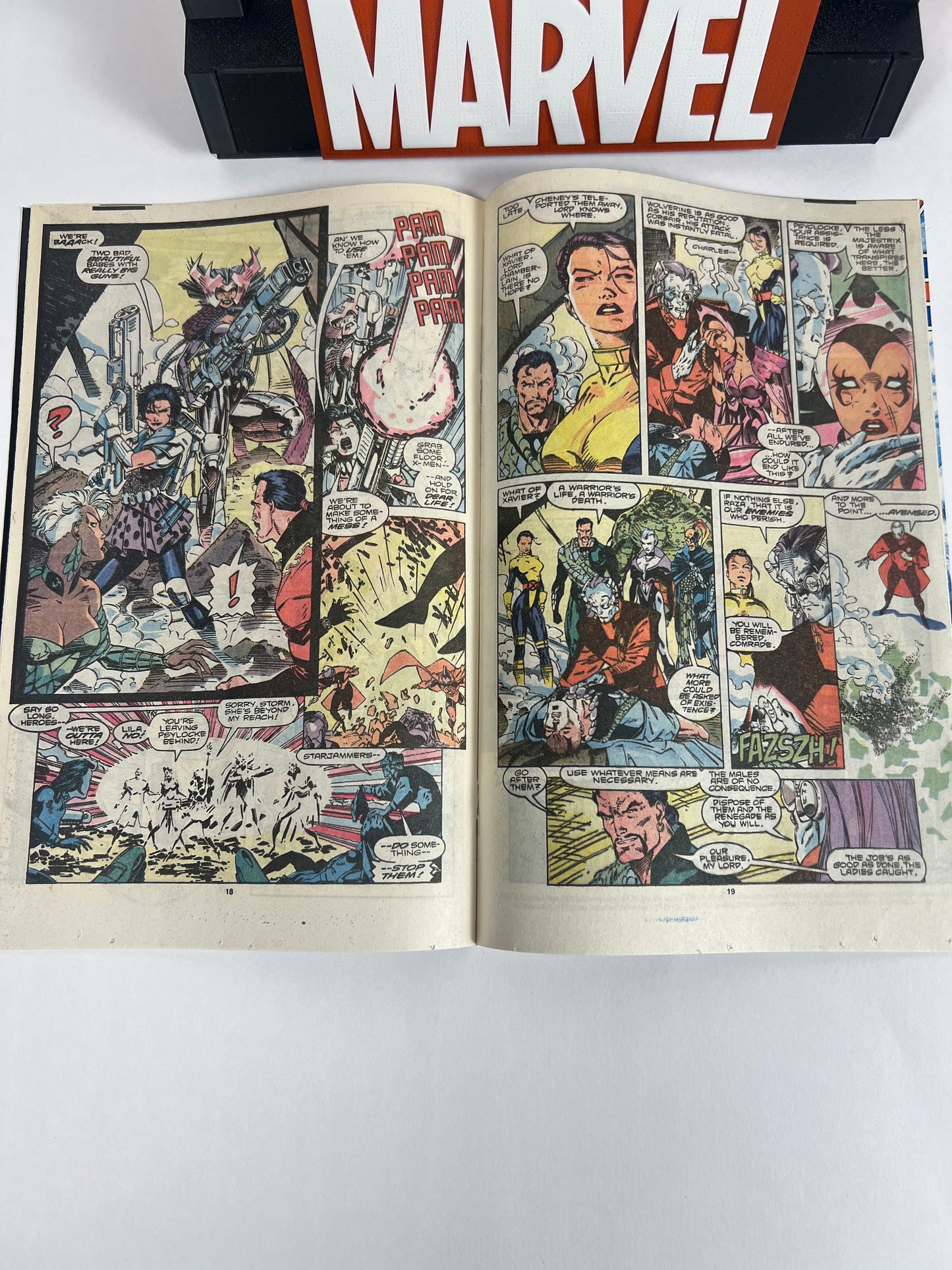Uncanny X-Men #276 (1991) Jim Lee Cover - Wolverine vs Professor X “Execution”