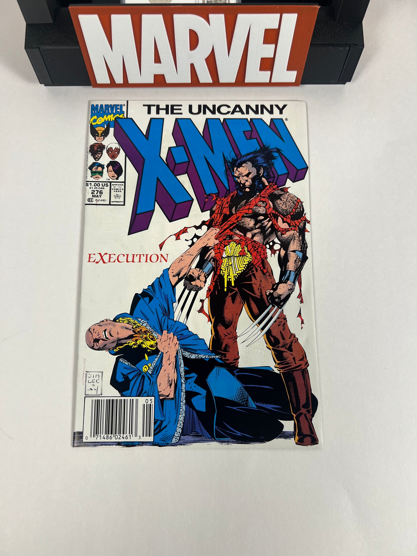 Uncanny X-Men #276 (1991) Jim Lee Cover - Wolverine vs Professor X “Execution”