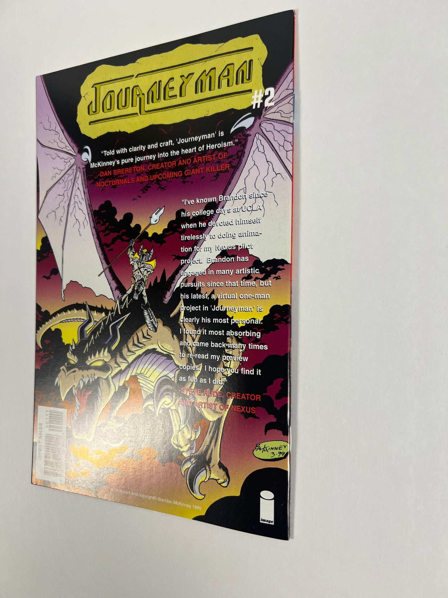 Journeyman #1 (1999) Brandon McKinney - Image Comics