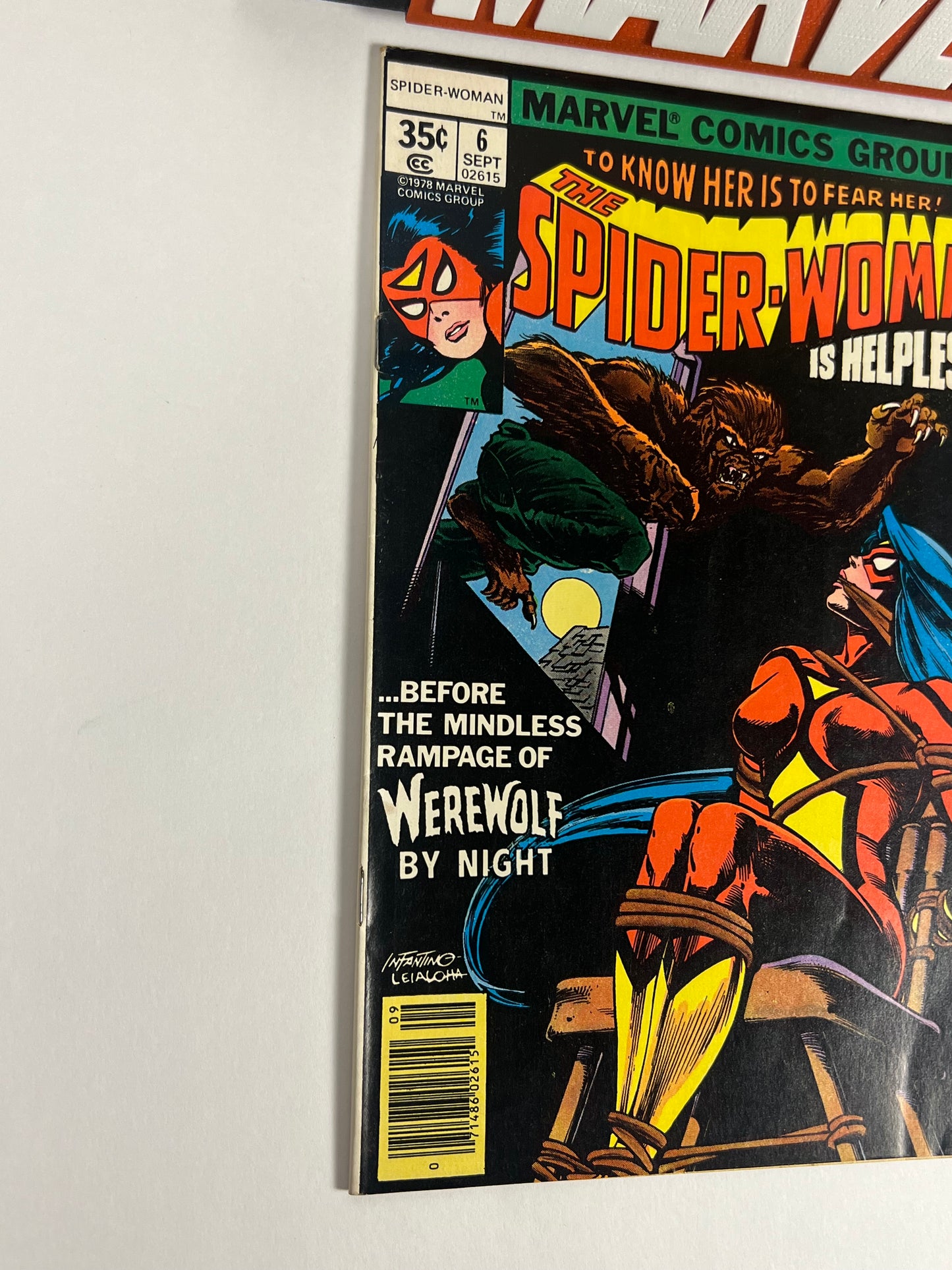 Spider-Woman #6 (1978) Werewolf by Night Cover - Carmine Infantino Art