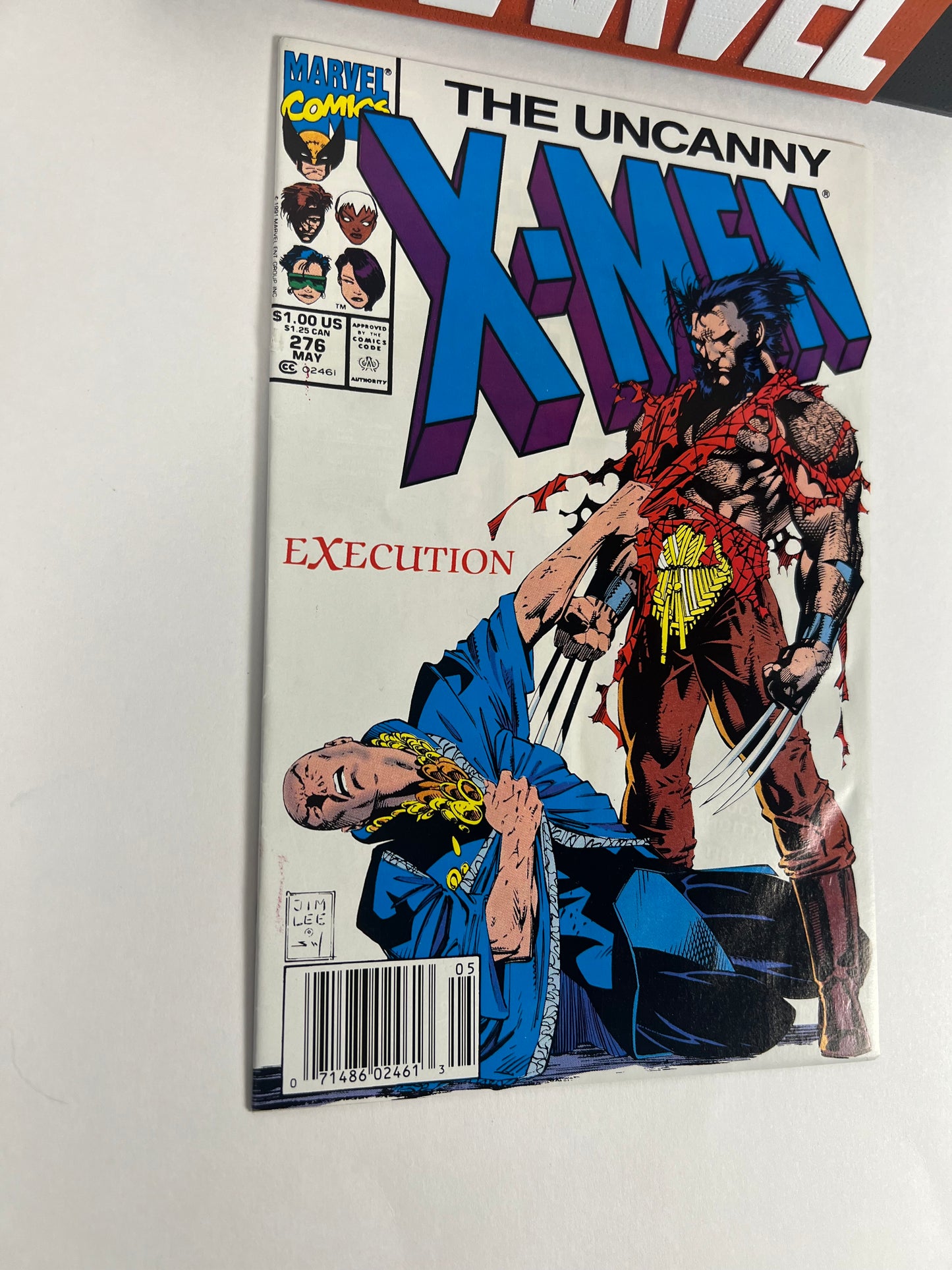 Uncanny X-Men #276 (1991) Jim Lee Cover - Wolverine vs Professor X “Execution”