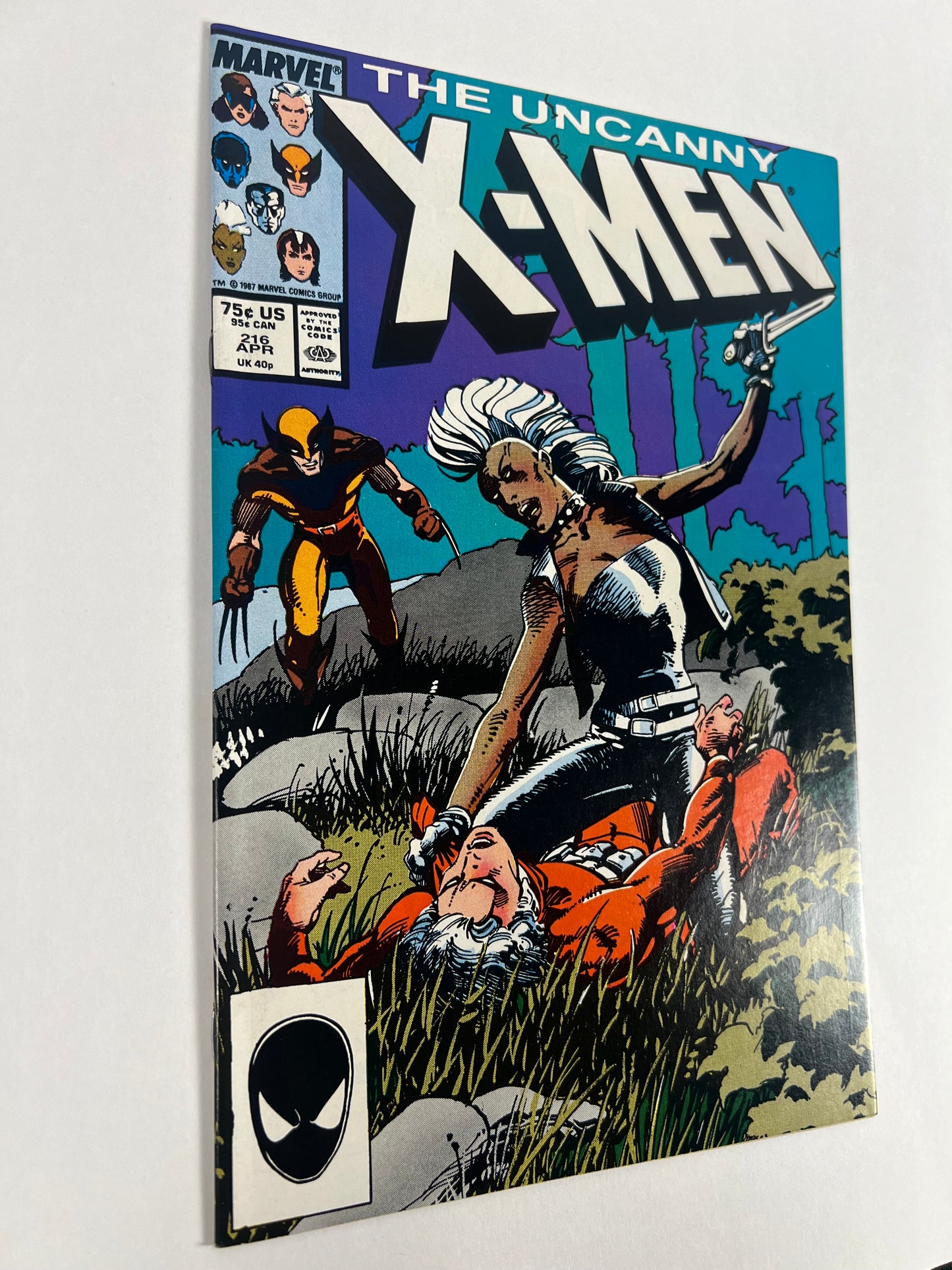 Uncanny X-Men #216 (1987) Barry Windsor-Smith Cover - Storm & Wolverine