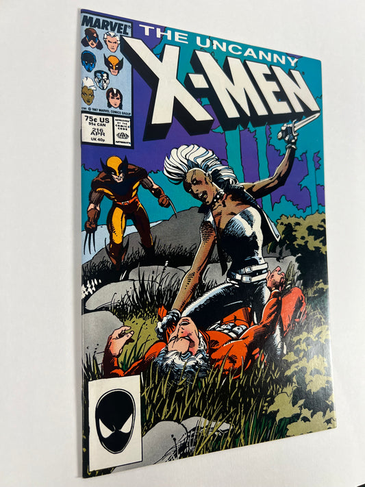 Uncanny X-Men #216 (1987) Barry Windsor-Smith Cover - Storm & Wolverine