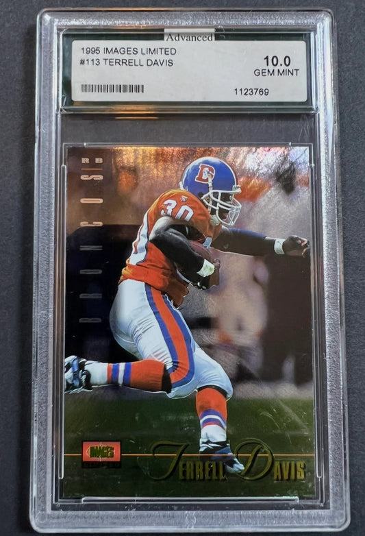 Terrell Davis 1995 Images Limited #113 AGS 10 GEM MINT Broncos