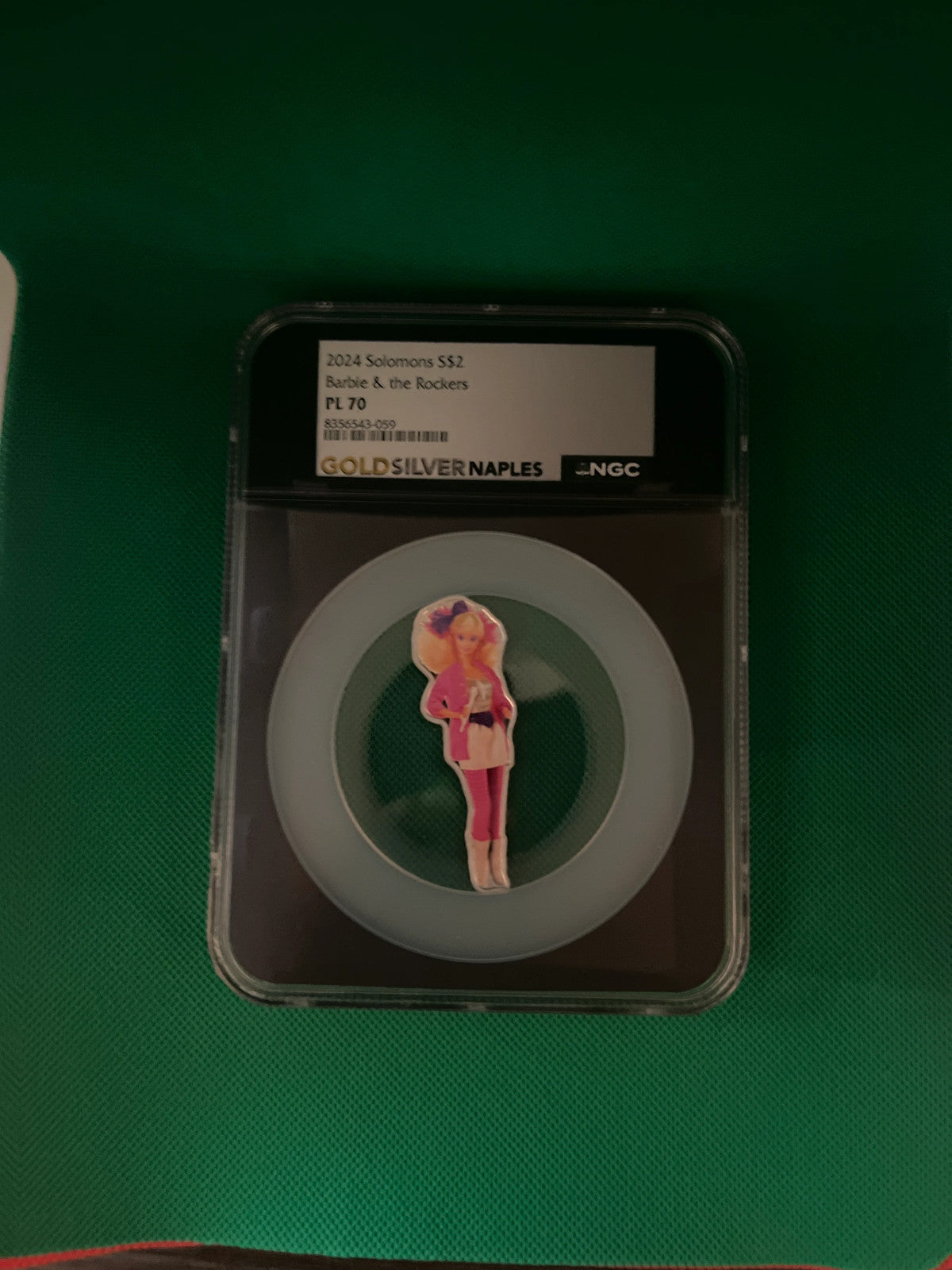 Barbie, Barbie coin, Solomon Islands, Silver coin, PL70, NGC certified, Modern