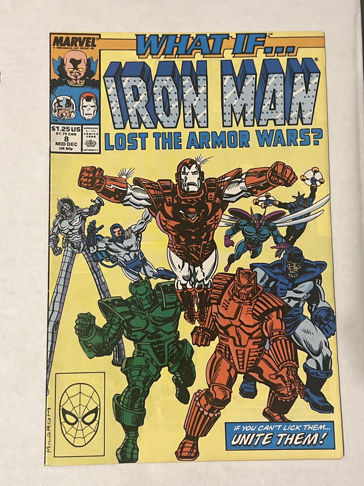 Iron Man Lost the Armor Wars? #8 (Marvel, 1989)