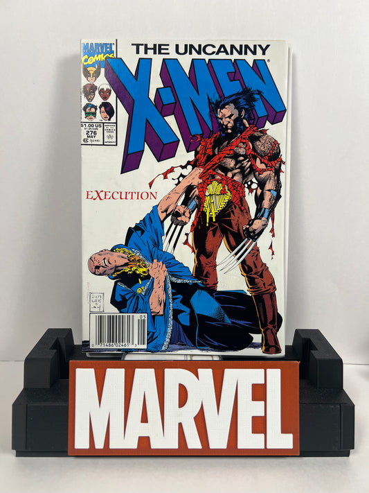 Uncanny X-Men #276 (1991) Jim Lee Cover - Wolverine vs Professor X “Execution”