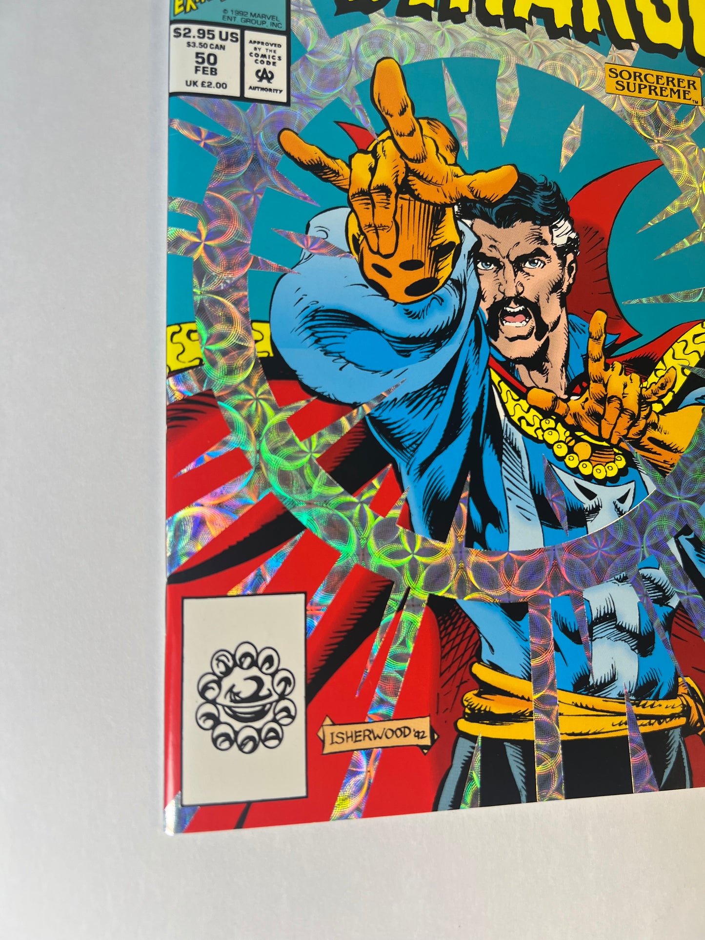 Doctor Strange #50 (1993) Holo-Grafx Cover - Giant Sized with Ghost Rider, Hulk & Silver Surfer