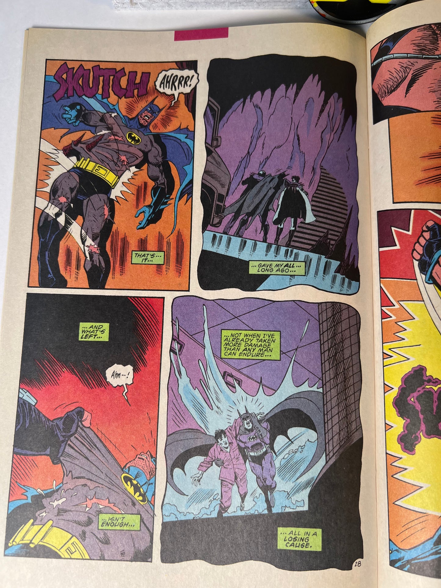 Batman #497 (1993) Kelley Jones Cover - Knightfall (Bane Breaks Batman’s Back)