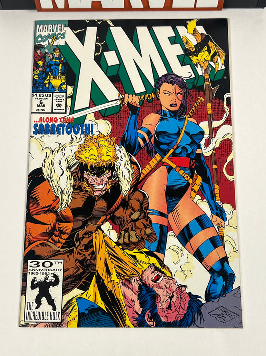 X-Men #6 (1992) Jim Lee Cover - Sabretooth vs Wolverine