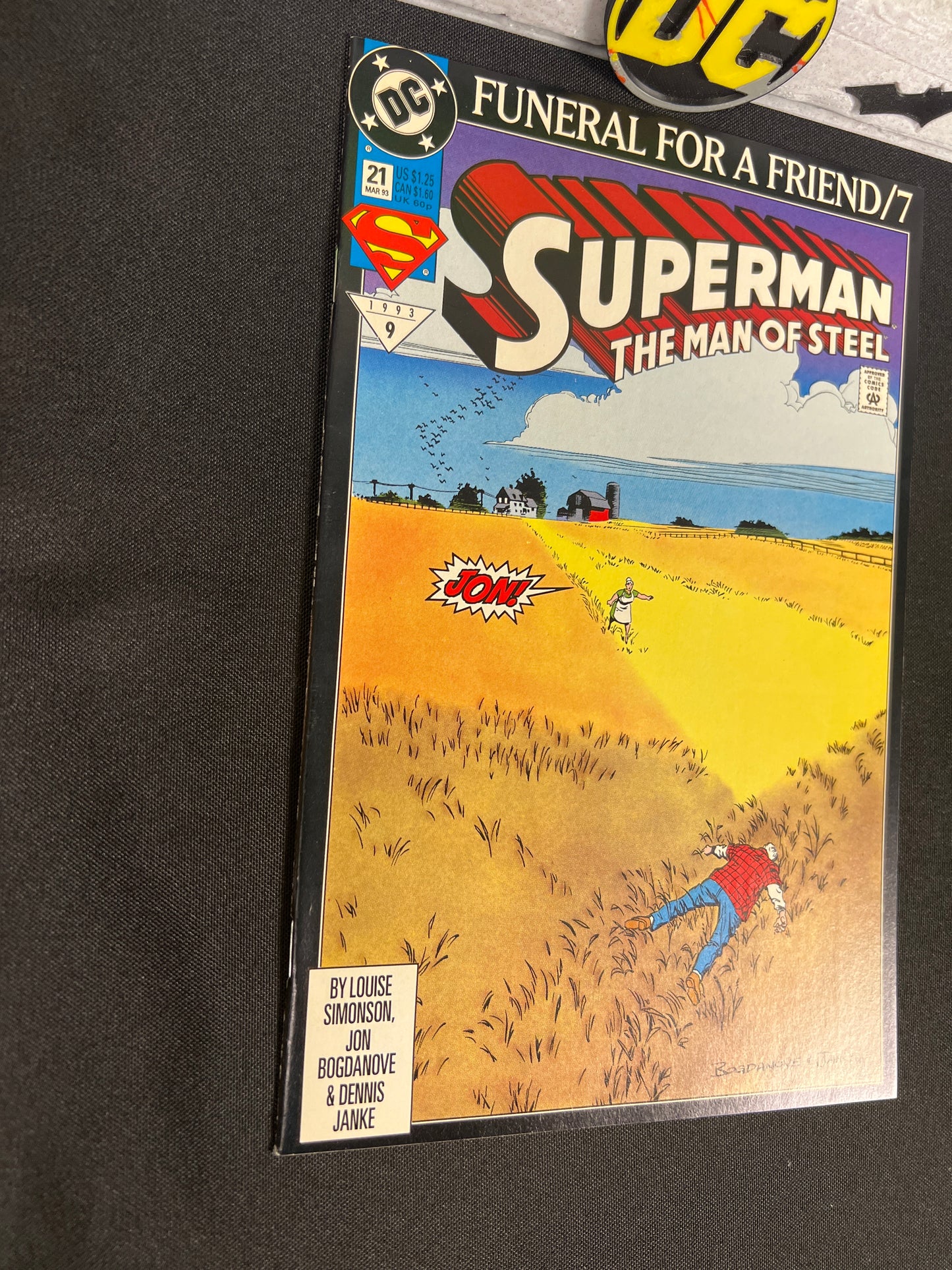 Superman: The Man of Steel #21 (Funeral for a Friend Part 7) — March 1993 DC Comics