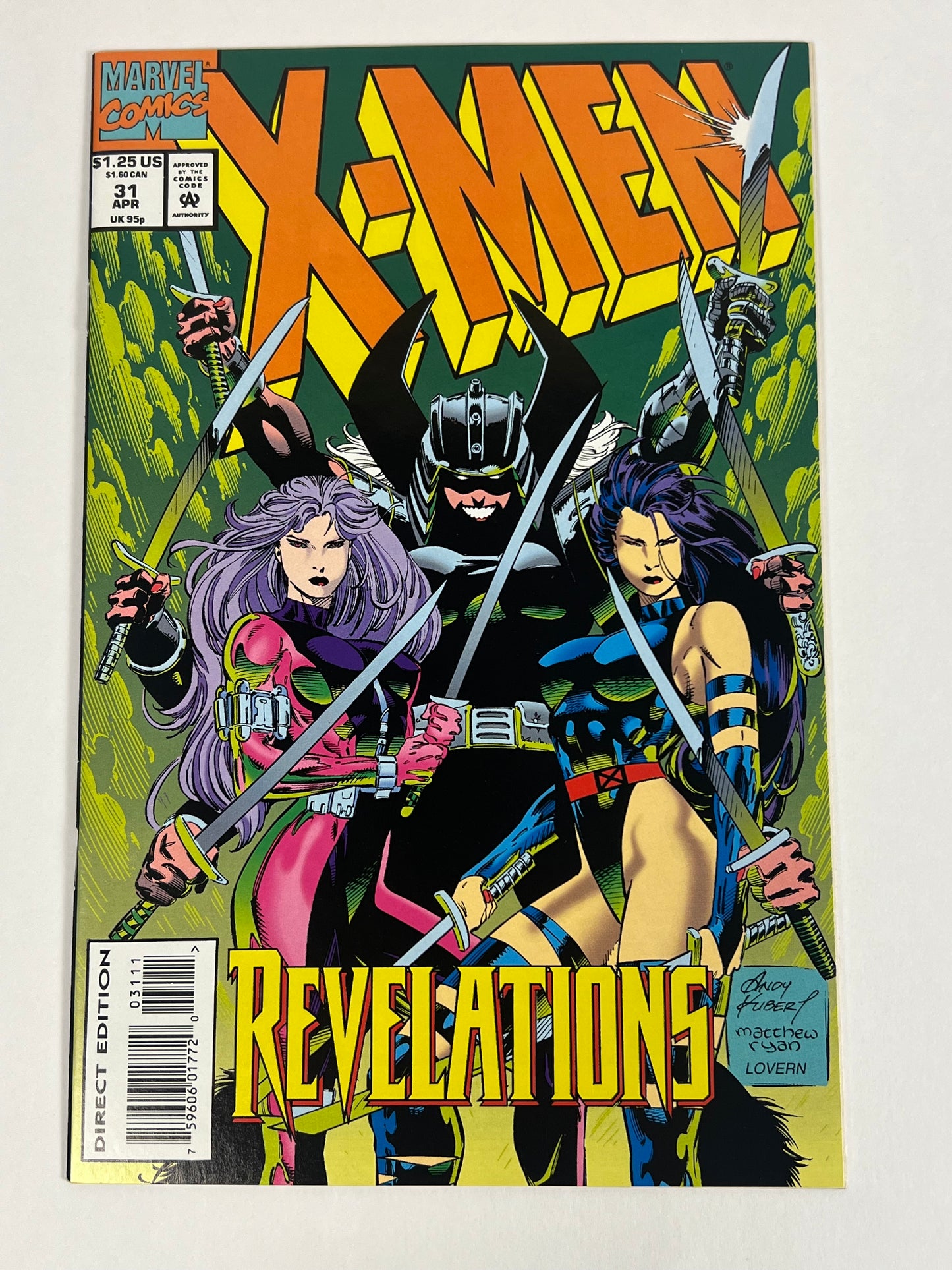 X-Men #31 (1994) Revelations Cover - Bishop, Storm & Psylocke