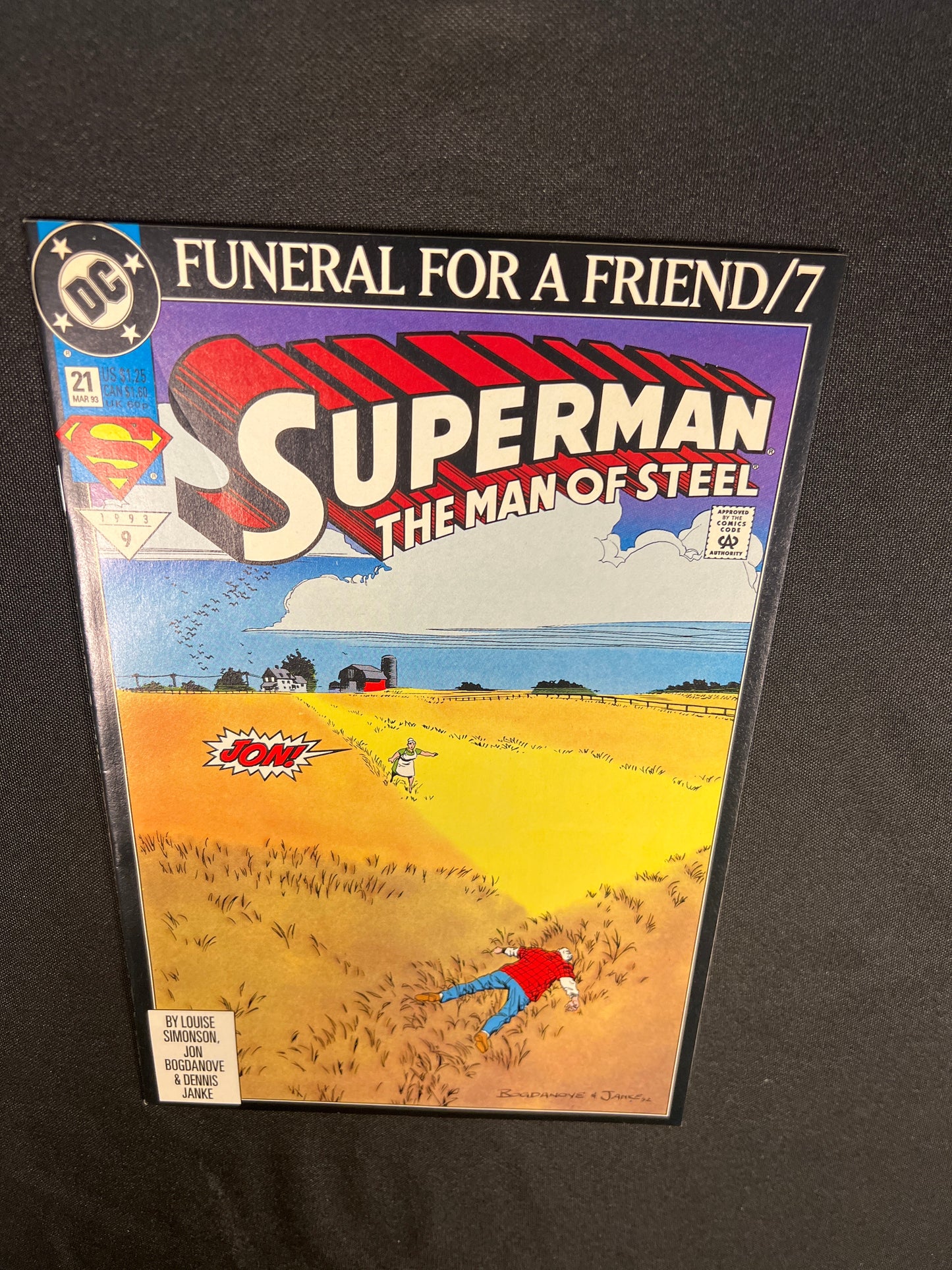 Superman: The Man of Steel #21 (Funeral for a Friend Part 7) — March 1993 DC Comics