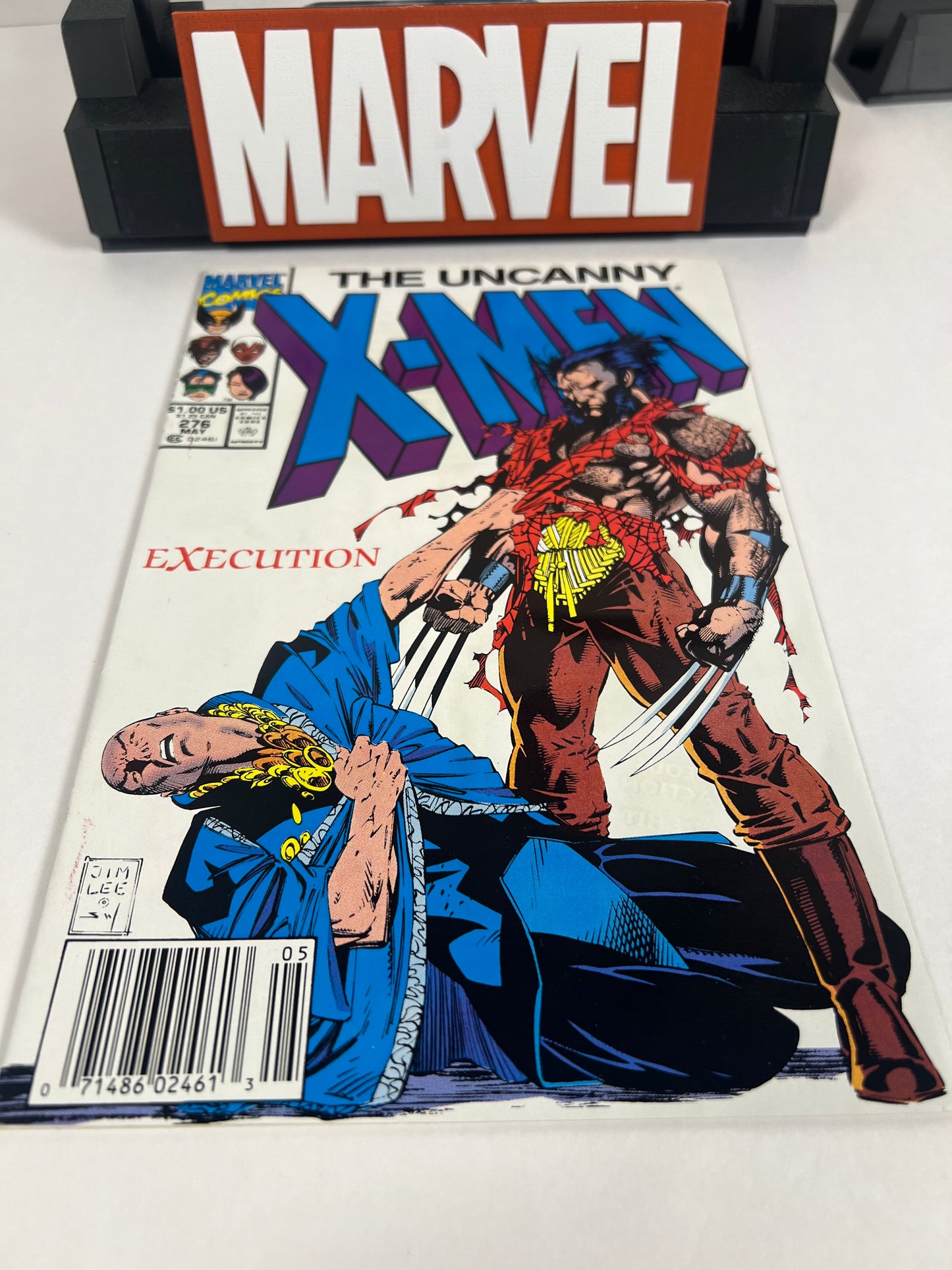 Uncanny X-Men #276 (1991) Jim Lee Cover - Wolverine vs Professor X “Execution”