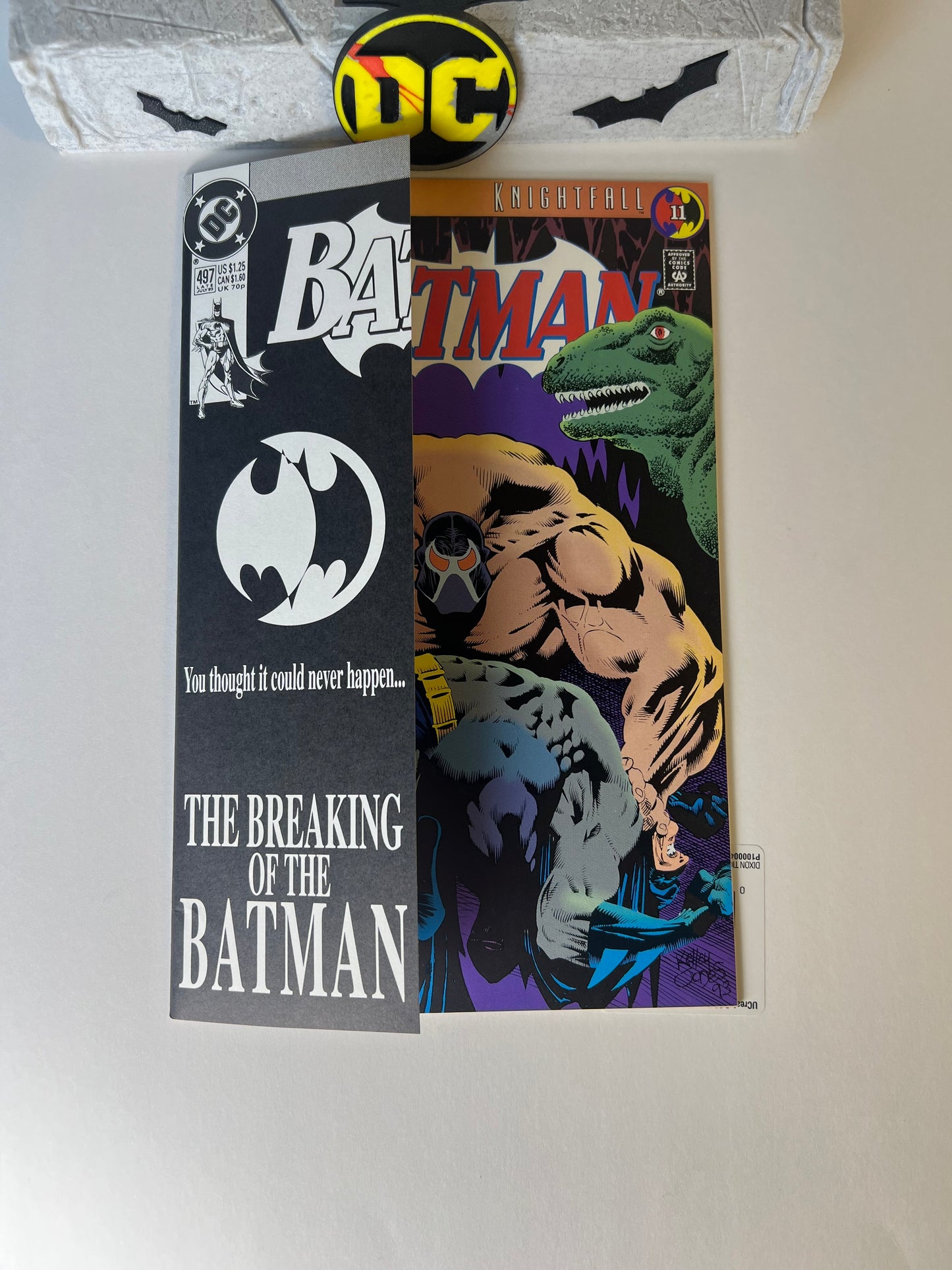 Batman #497 (1993) Kelley Jones Cover - Knightfall (Bane Breaks Batman’s Back)