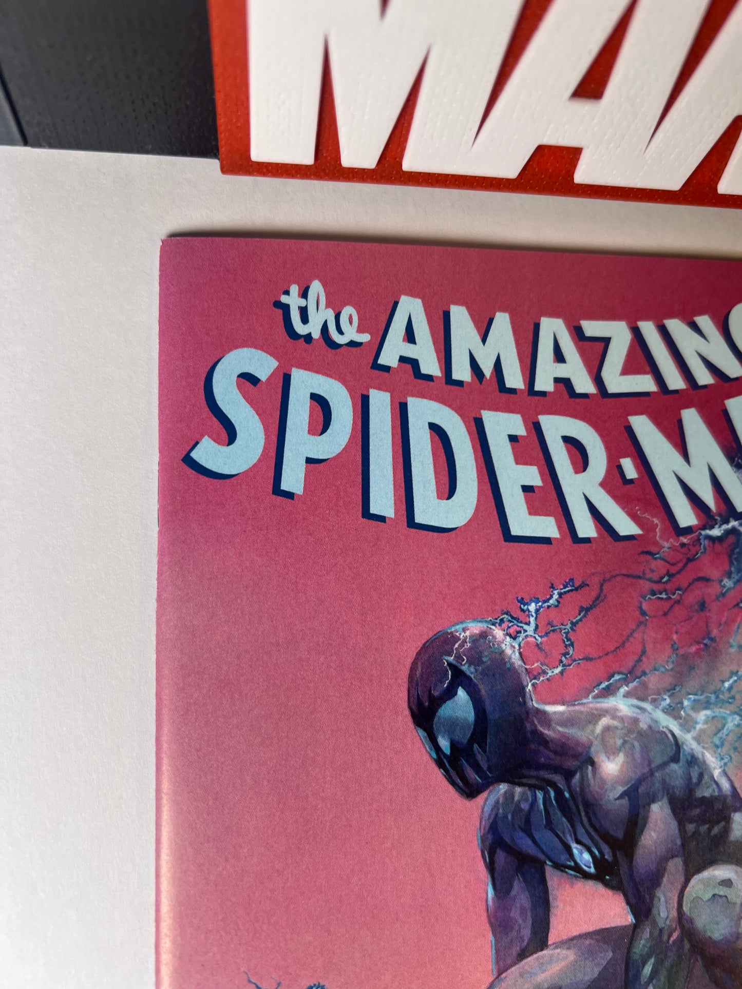 Amazing Spider-Man #14 (2022) Variant Cover - Symbiote Spider-Man on Gargoyle