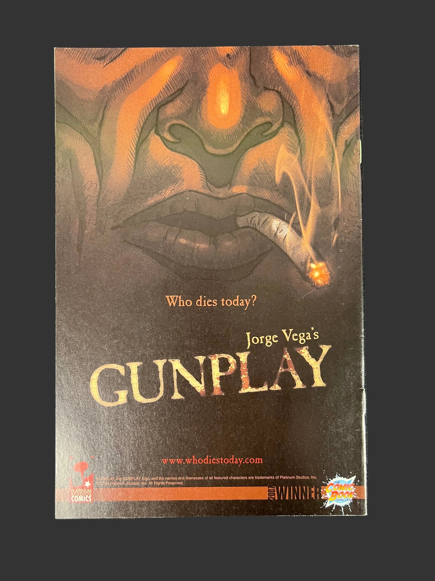 Jorge Vega’s GUNPLAY #0 Preview Edition - Platinum Studios 2008 Horror Western Comic
