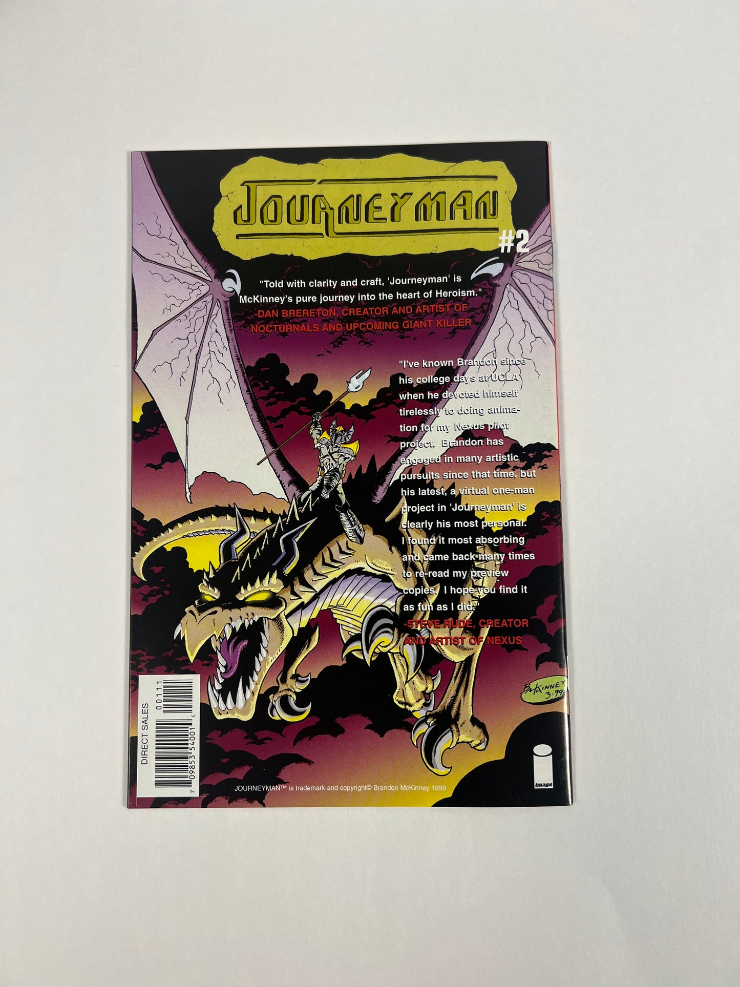 Journeyman #1 (1999) Brandon McKinney - Image Comics