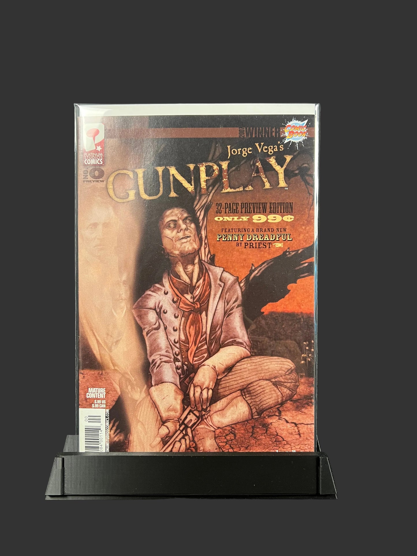 Jorge Vega’s GUNPLAY #0 Preview Edition - Platinum Studios 2008 Horror Western Comic