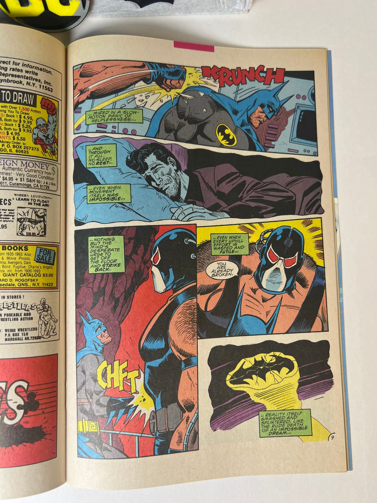 Batman #497 (1993) Kelley Jones Cover - Knightfall (Bane Breaks Batman’s Back)
