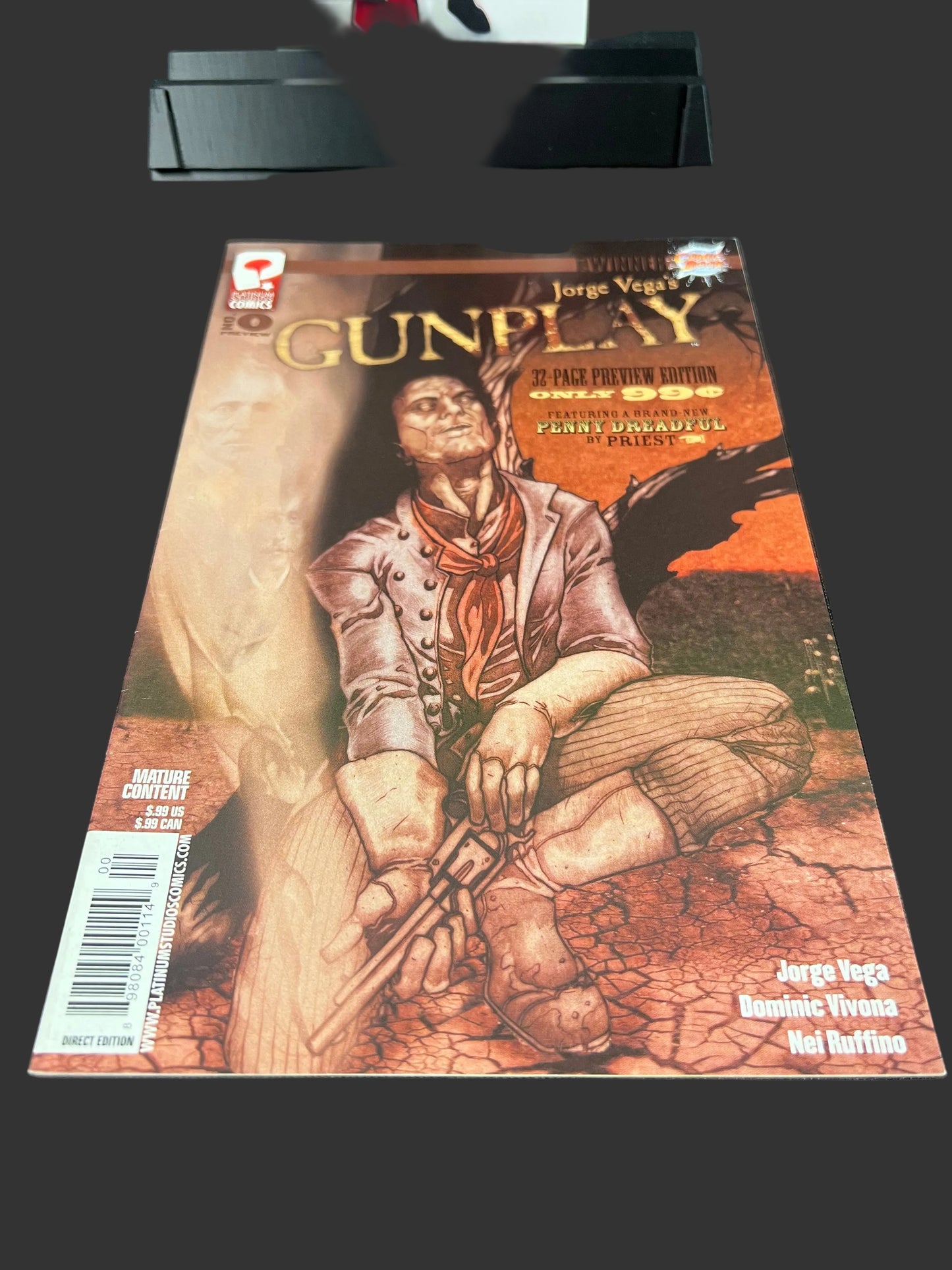 Jorge Vega’s GUNPLAY #0 Preview Edition - Platinum Studios 2008 Horror Western Comic