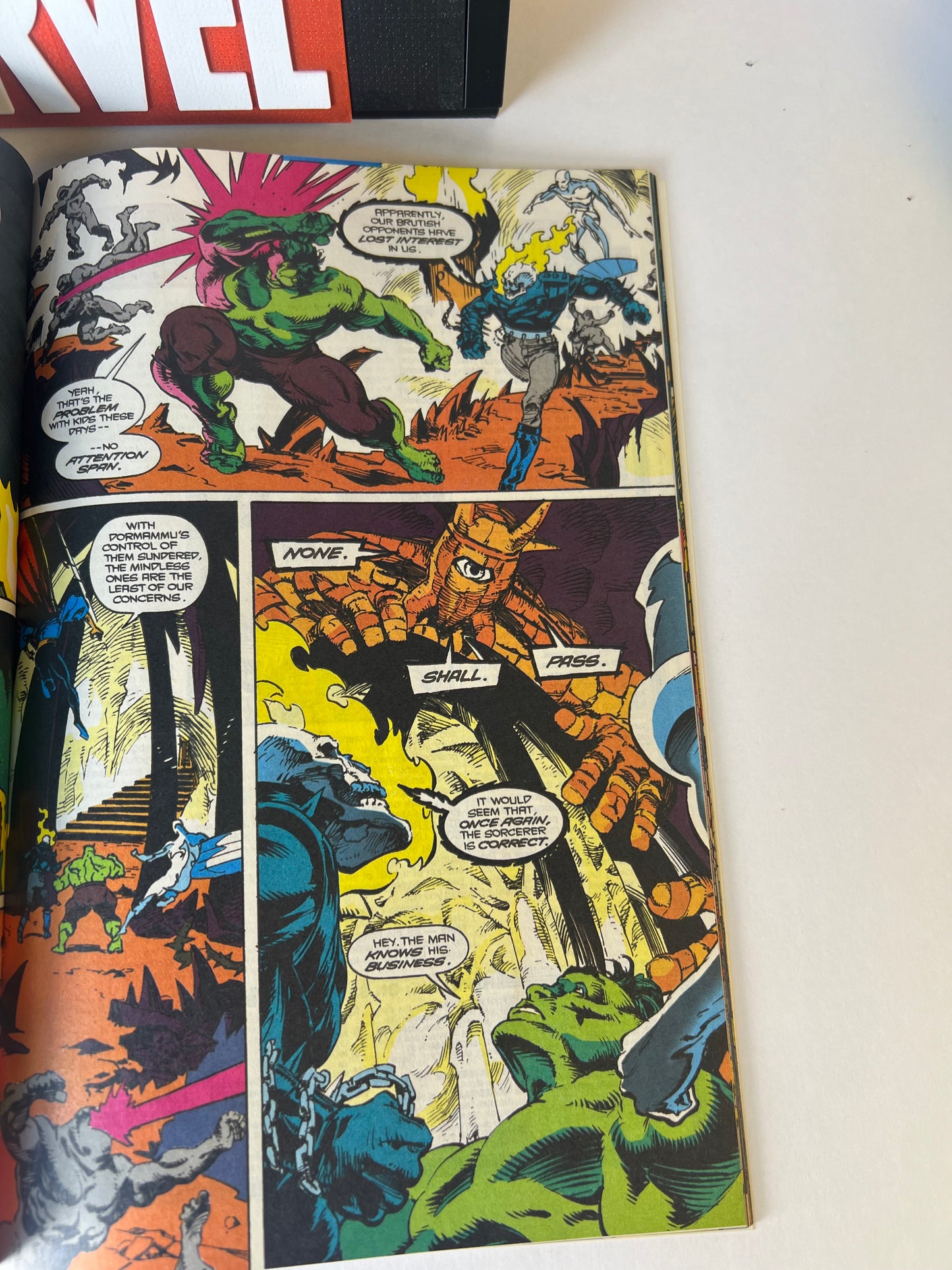 Doctor Strange #50 (1993) Holo-Grafx Cover - Giant Sized with Ghost Rider, Hulk & Silver Surfer