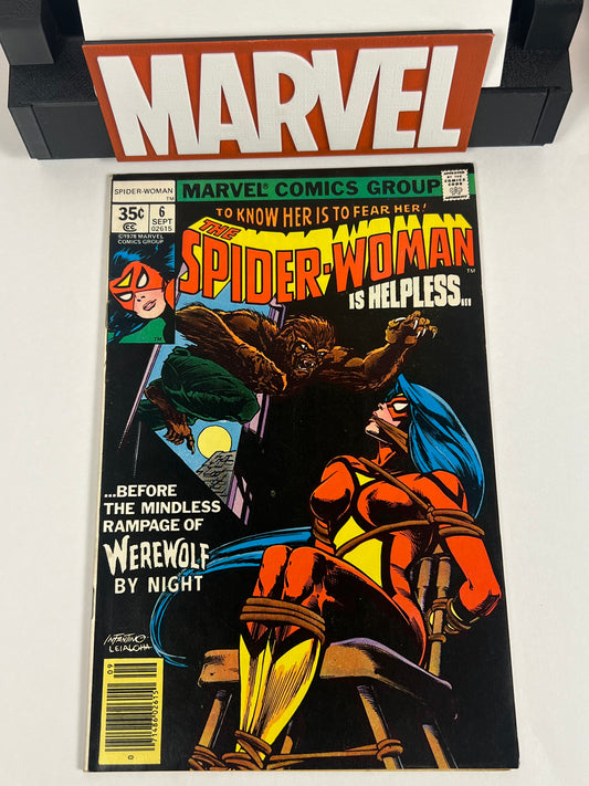 Spider-Woman #6 (1978) Werewolf by Night Cover - Carmine Infantino Art