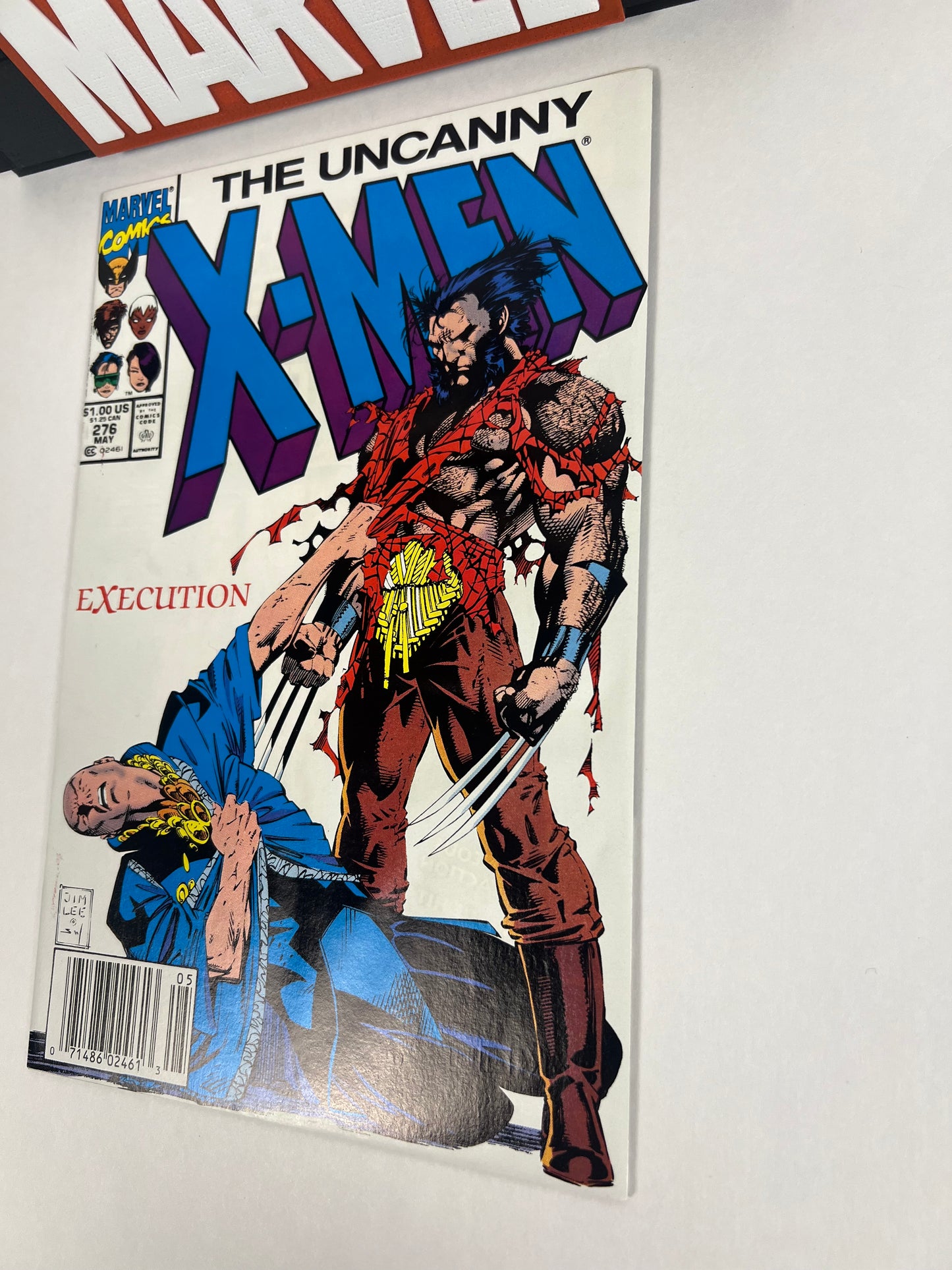 Uncanny X-Men #276 (1991) Jim Lee Cover - Wolverine vs Professor X “Execution”