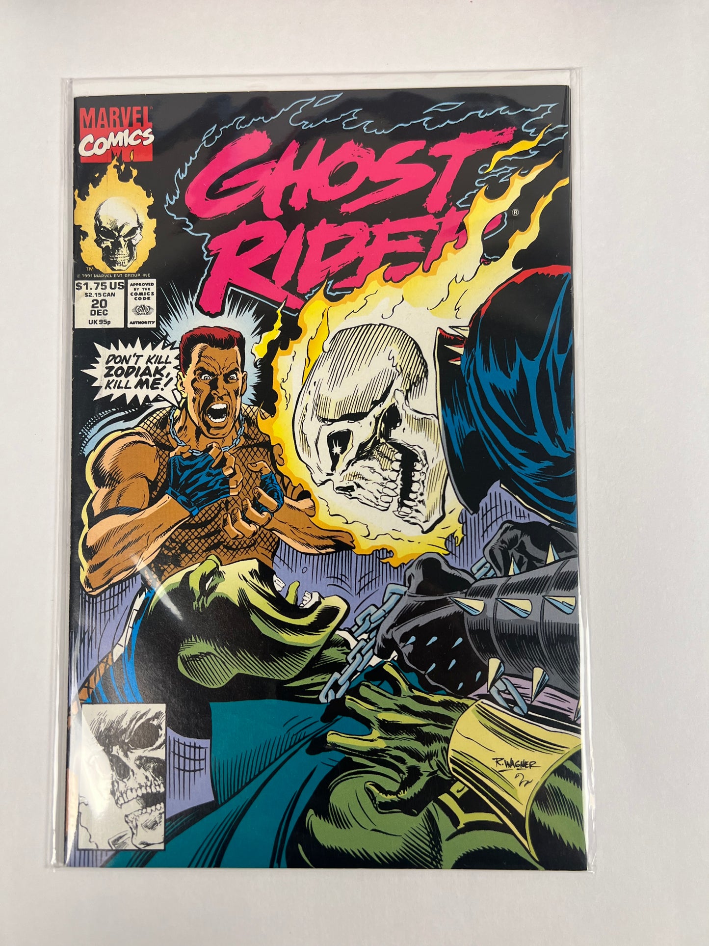 Ghost Rider #20 (1991) Ron Wagner Cover - Danny Ketch Series