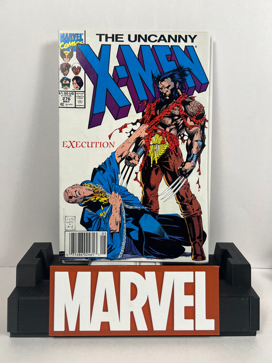 Uncanny X-Men #276 (1991) Jim Lee Cover - Wolverine vs Professor X “Execution”