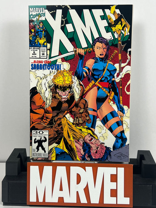 X-Men #6 (1992) Jim Lee Cover - Sabretooth vs Wolverine