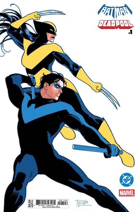 DC/Marvel: Batman/Deadpool #1 (One-Shot) CVR O — Bruno Redondo Nightwing & X-23 Card Stock Variant